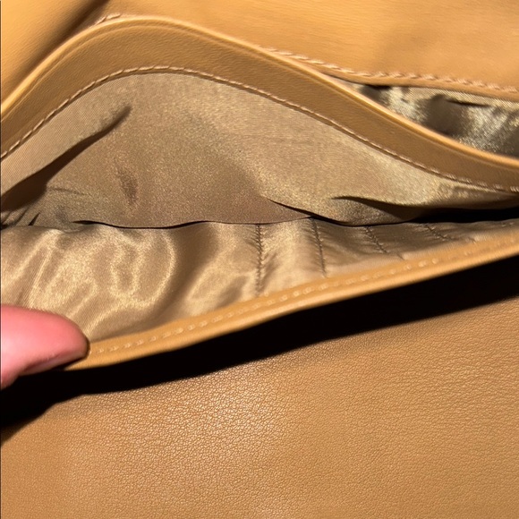 EUC Coach Hampton Trifold Tan Leather Wallet Snap Closure Checkbook Insert - Picture 5 of 8